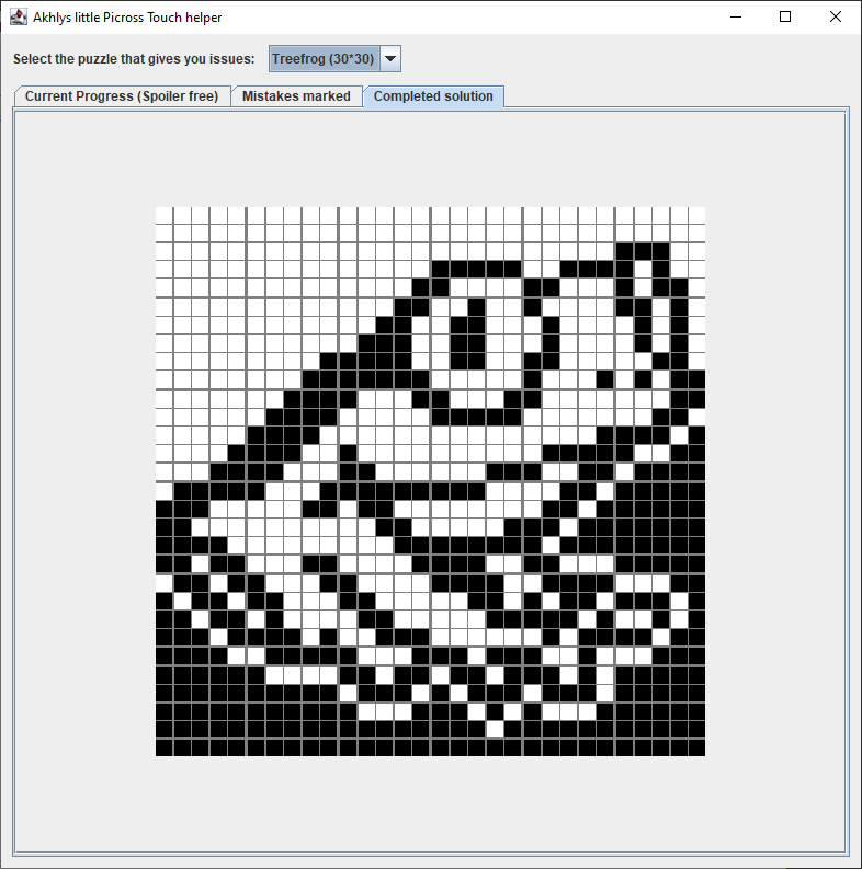 GUI Picross Touch Helper - Show Solution