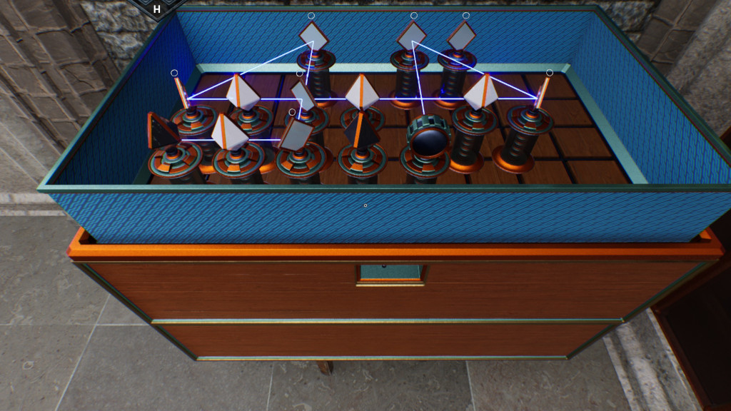 Blue puzzle box