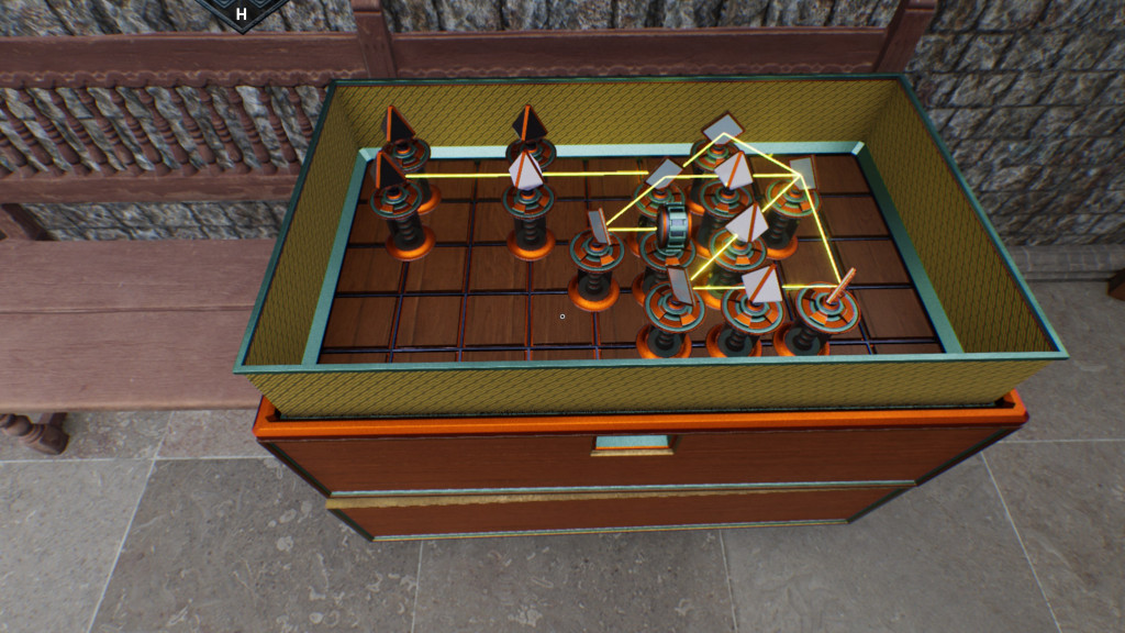 Yellow puzzle box